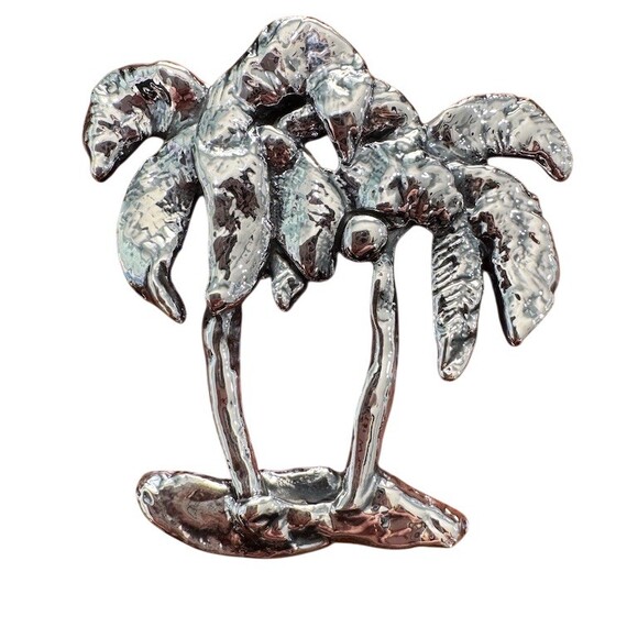 Danecraft Jewelry - NWT .999 Sterling Silver Palm Tree Island Beach Charm Slide Pendant
